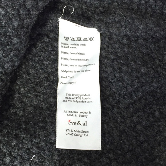 Eve & Al Gray Open Knit Sweater Shrug XS - Picture 4 of 4